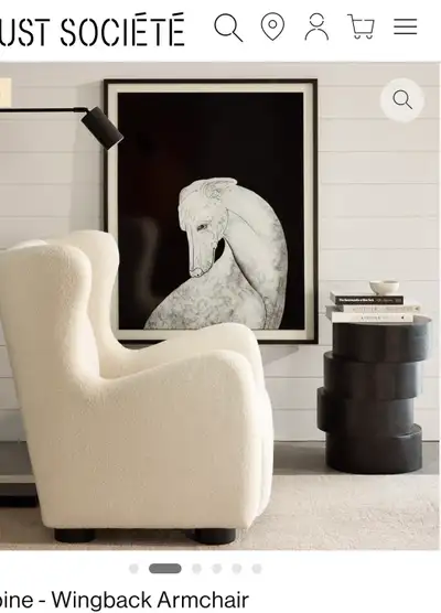 MUST SOCIÉTÉ Wingback Armchair Set, View more