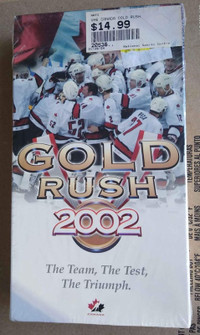 Gold Rush 2002 (VHS) Team Canada Olympic Hockey (New & Sealed)