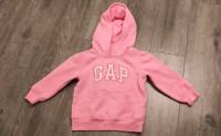 EUC 18-24M Pink Toddler Baby Girl Gap Fleece Sweater Hoodie