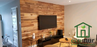 Bois de grange avec installation / Barn wood with installation