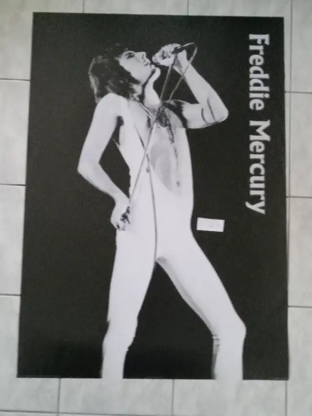 QUEEN-FREDDIE MERCURY BLACK AND WHITE 24 X 34 INCHES POSTER!! in Arts & Collectibles in Mississauga / Peel Region - Image 2