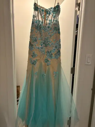 Mermaid grad dress, View more