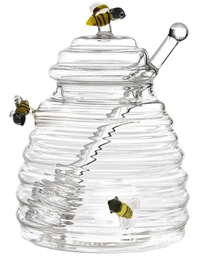 Glass Honey Pot with Dipper555210964385157125