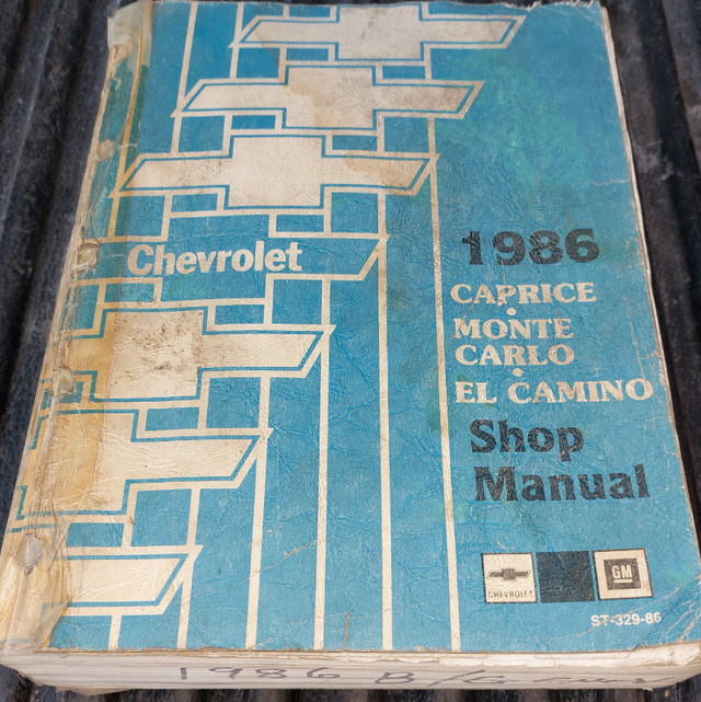 1986 El Camino OEM Shop Service Manual in Other in Kingston