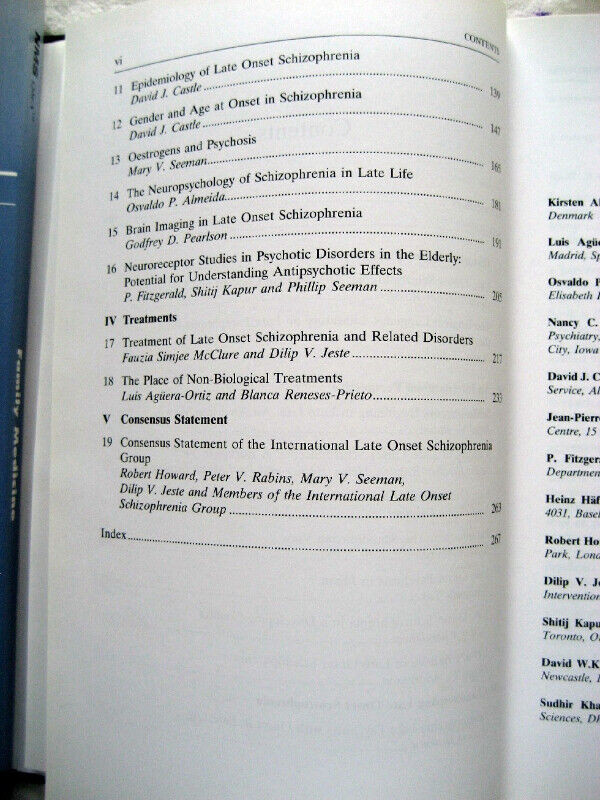 BRAND NEW - Late Onset Schizophrenia (medicine psychiatry book) in Textbooks in London - Image 4