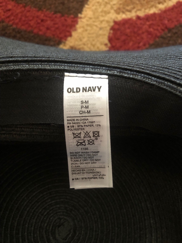 Old Navy Braided Wide-Brim Black Sun Hat in Women's - Other in Oshawa / Durham Region - Image 4