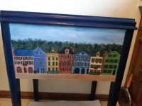 FIRST $155 ~ RARE ONE OF A KIND ~ Hand Painted Scenery Table ~