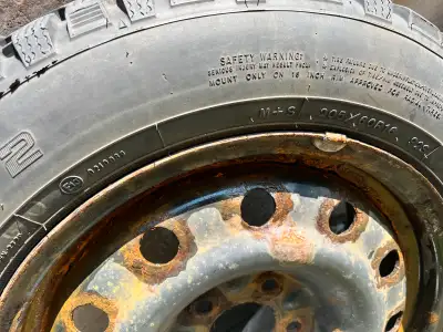I'm selling a set of 4 used 16-inch rims suitable for tires sized 205/60R16. The tires are mounted o...