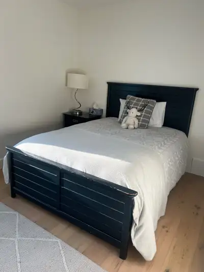Double bed + Nightstand + Bookcase, View more