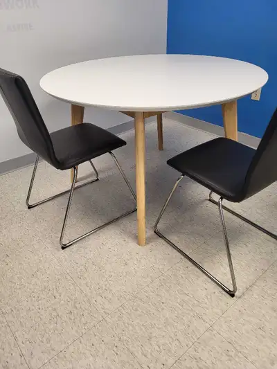 Structube table and 4 Ikea chairs, View more