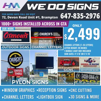 Custom Channel Letters & Storefront Signs | Outdoor/Indoor Signs, View more