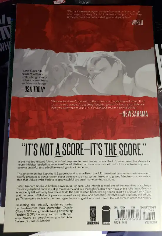 The Last Days of American Crime TPB – Image Comics in Comics & Graphic Novels in City of Toronto - Image 3