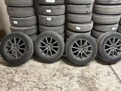 255/60R18 Continental Viking Contact winter tires and rims. Lots of tread left on tires. Rims are in...