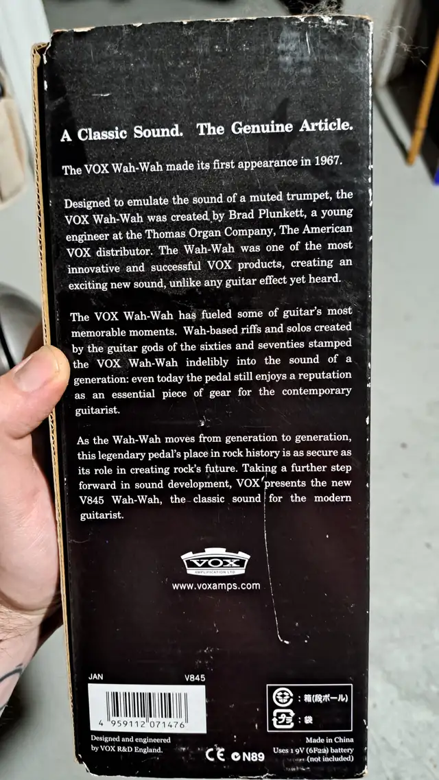Vox V845 Wah-Wah Pedal in Amps & Pedals in City of Toronto - Image 7
