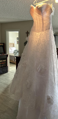 DAVINCI WEDDING DRESS GOWN SIZE 12 (SUGGESTED RETAIL $1005)
