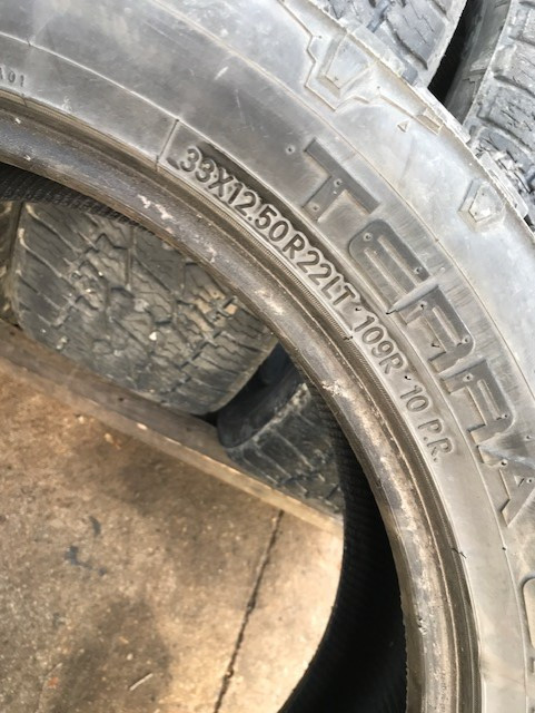 33x12.50R22LT NITTO TERRA GRAPPLER G2 TIRES in Tires & Rims in Winnipeg - Image 4