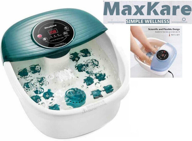 MAXKARE FOOT BATH/SPA MASSAGER WITH FULL ROLLER, HEAT AND BUBBLE in Health & Special Needs in City of Toronto