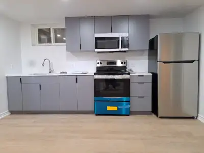 Brand New legal 2 bedroom + 1 office lower floor unit, with 1 bathroom in a family friendly neighbor...