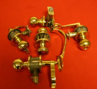 5 pc Brass Door Handles $25.00