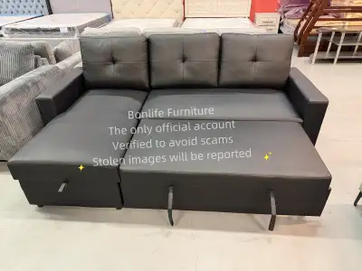 faux leather sectional sofa bed on sale , View more