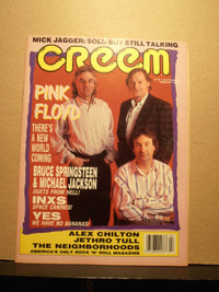 Creem magazine feb 1988 Pink Floyd cover