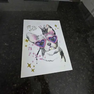 Girls Painting Dog Princess Mia, View more