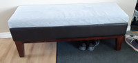 Indoor cushioned bench - lid opens for storage - sturdy