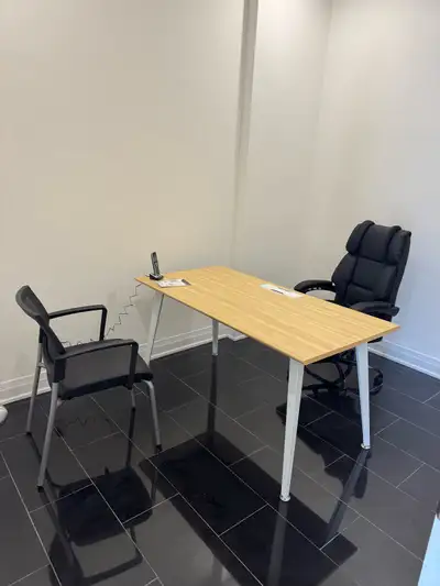 Very Vibrant work space with waiting room. Private Office. 600 square feet.