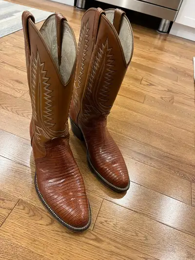 Dan Post Brown Lizard Skin Cowboy Boots, View more