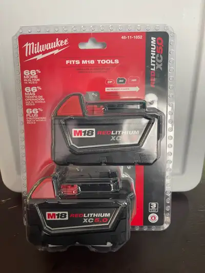 Milwaukee lithium 5.0 battery, View more