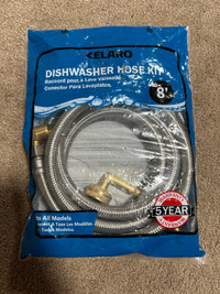 NEW Dishwasher hose kit 8’ with fittings