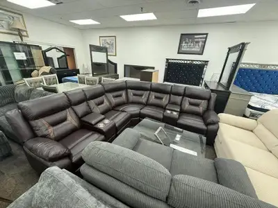 Brown Leather Sectional Sofa, View more