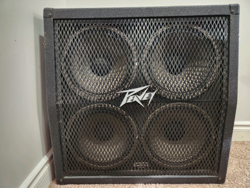 4x12" Peavey 412MS avec grille en métal. Amplificateurs et