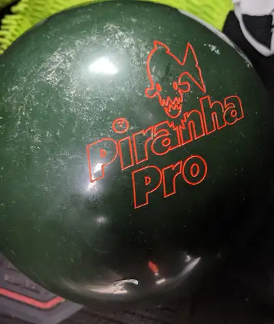 Piranha pro bowling ball. Cash only sale no shipping or delivery. For local pick up only. No pay Sca...