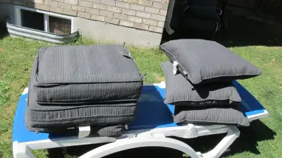 3 Patio furniture cushions, View more