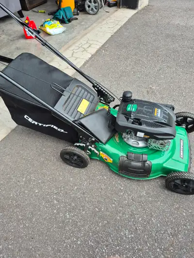 one year old Lawn mower starts one pull, View more