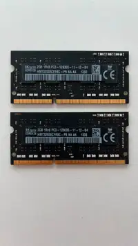 4GB (2x 2gb) 1RX8 PC3 Ram 12800s