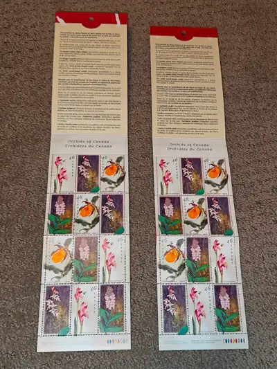 I am selling a 1999 Canada Post "Orchids of Canada" Collectible Stamp Booklet in excellent condition...