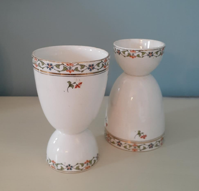 Pair of Vintage Maddock England Porcelain Double Egg Cups, View more