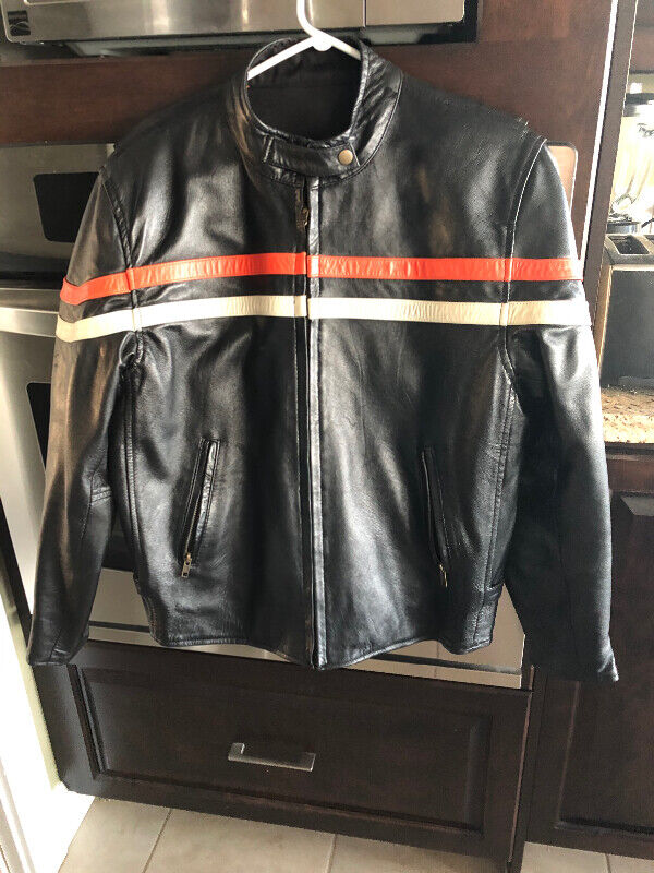 Reversible Leather/Textile Fabric Motorcycle Jacket For Sale Other