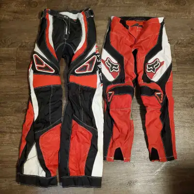 Youth  Kids FOX Dirt Bike Motocross Pants  Size 28 $90 each, View more