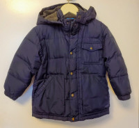 Baby GAP Winter puffer jacket coat, Blue, Size 4