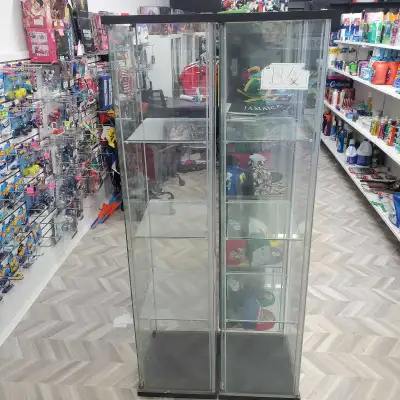 Good Used Glass Display Cases $140 Each, View more