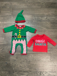 Baby first Christmas outfit - size 3-6 months 