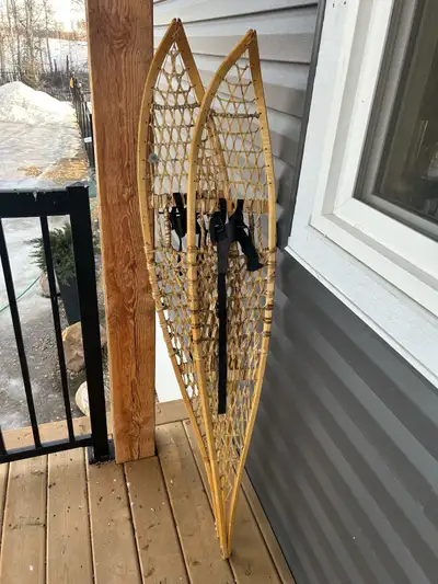 Vintage wooden snow shoes, View more