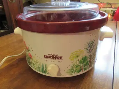 Vintage Rival Crock Pot Stoneware Slow Cooker In good condition. Asking $35.00 or best offer Call or...