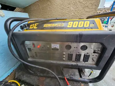 9000 Watt BE generator. Doing the spring cleaning thing and decided to download size. Runs the way i...