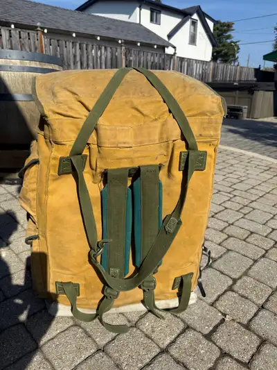 Canoe Tripping Pack Quetico style Heavy canvas (oiled) Custom made to order by LC Fab of Thunder Bay...
