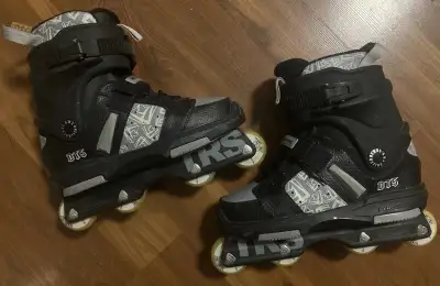 Rollerblade TRS Downtown 5 DT5 Aggressive Inline Skates Mens Size 8 US Good condition