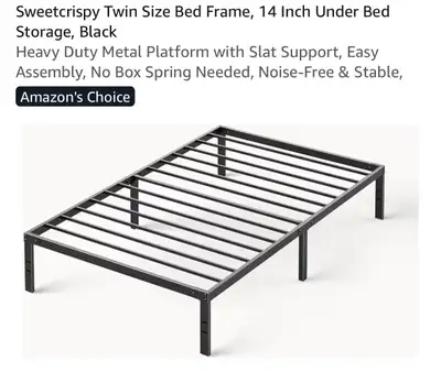 Sweetcrispy Twin Size Bed Frame, View more